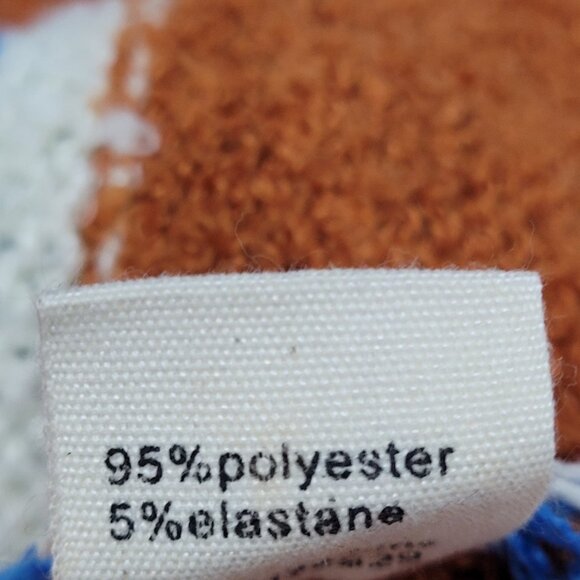 NWT All The Ways Orange Blue Striped Long Sleeve Pullover Sweater Small S - Picture 4 of 12